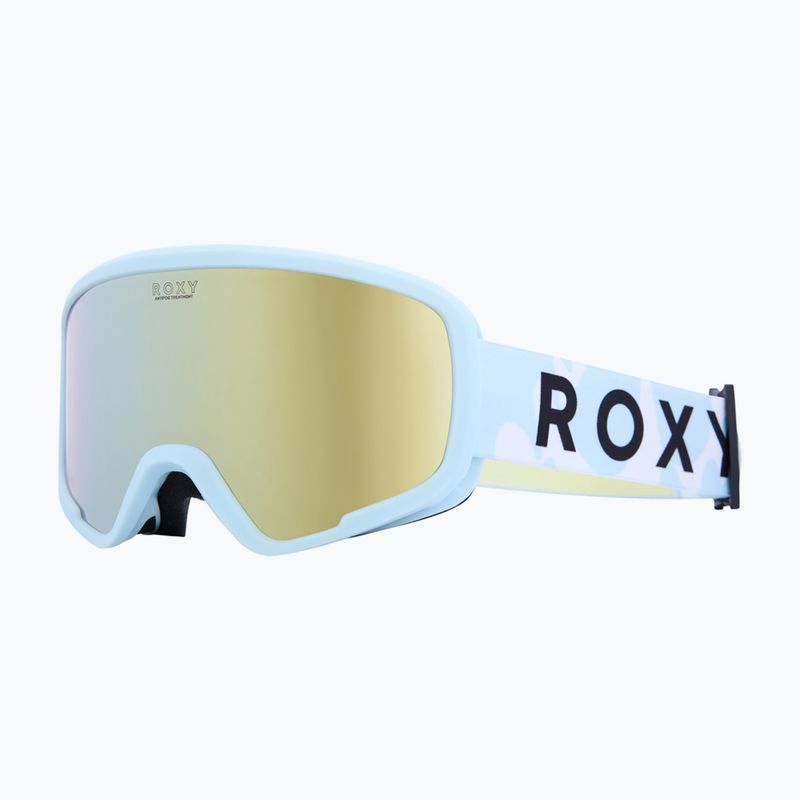 Children's snowboard goggles ROXY Missy big flowers/clux ml light blue 5