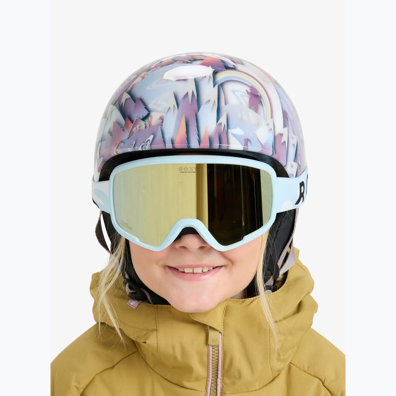 Children's snowboard goggles ROXY Missy big flowers/clux ml light blue 6
