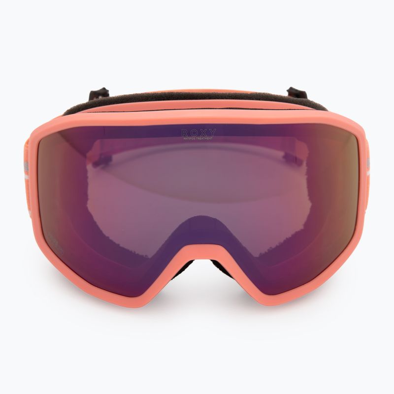 Women's snowboard goggles ROXY Izzy coral chic/clux ml l purple 2
