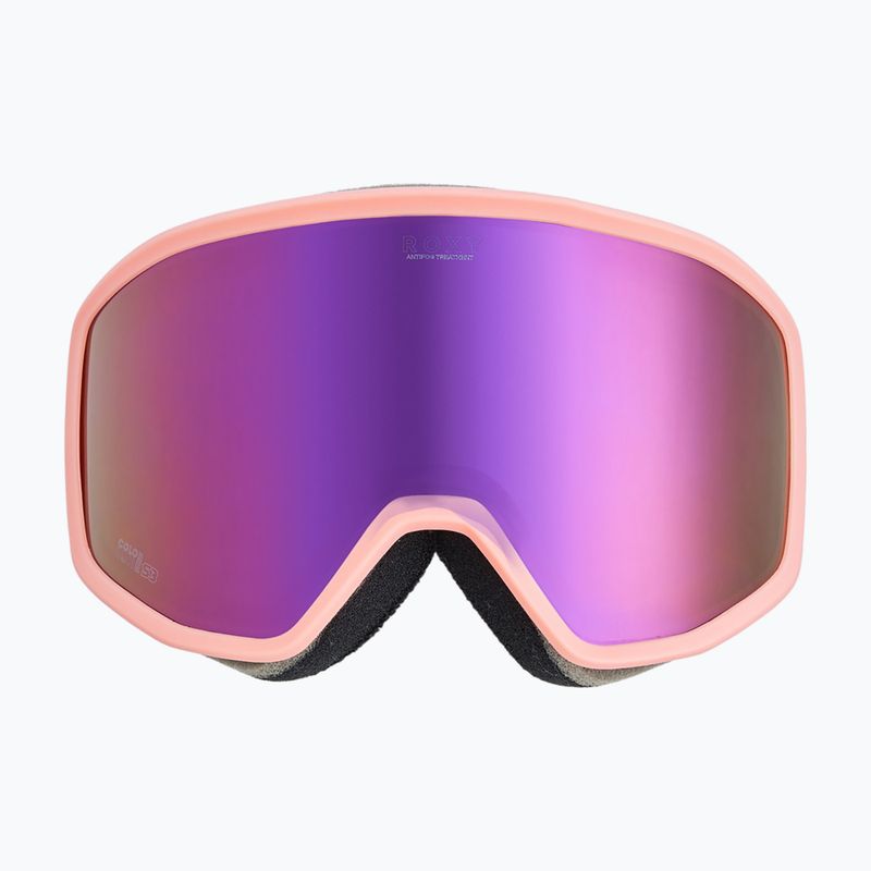 Women's snowboard goggles ROXY Izzy coral chic/clux ml l purple 2