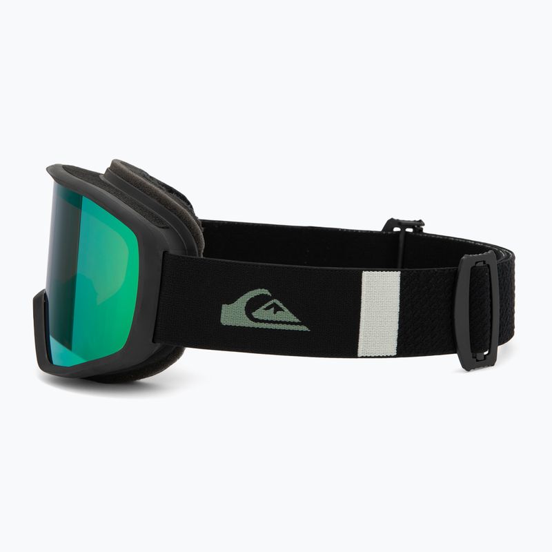 Men's snowboard goggles Quiksilver Harper black/clux ml green 4