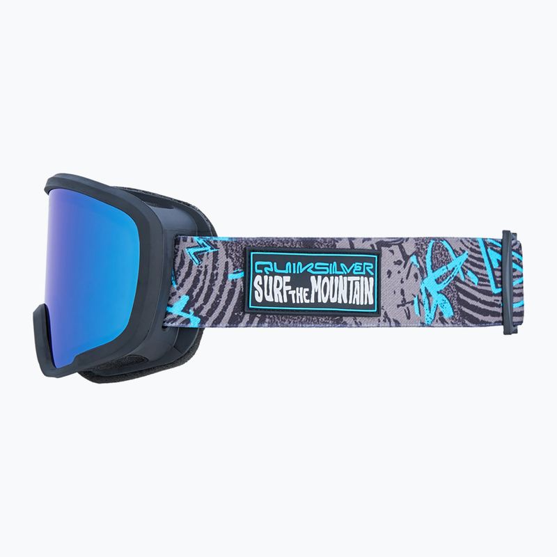 Children's snowboard goggles Quiksilver Shredder rave mix/clux ml blue 8