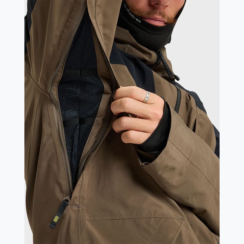 Children's snowboard jacket Quiksilver Forever Stretch GTX canteen 6