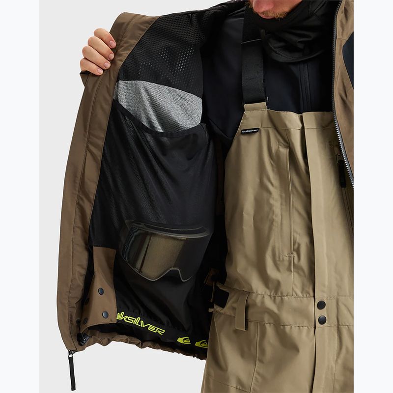 Children's snowboard jacket Quiksilver Forever Stretch GTX canteen 12