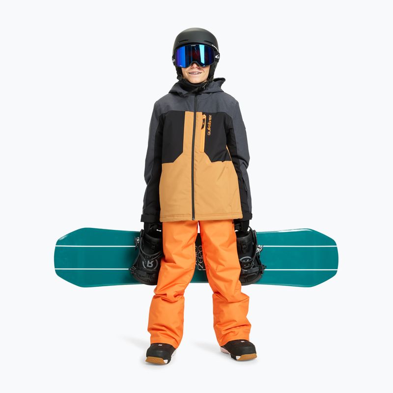 Children's snowboard trousers Quiksilver Estate orange peel 2