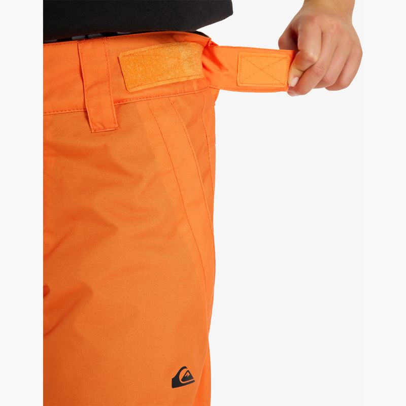 Children's snowboard trousers Quiksilver Estate orange peel 6