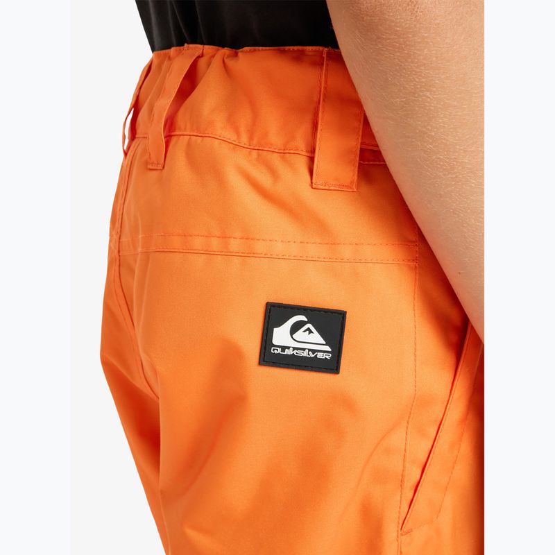 Children's snowboard trousers Quiksilver Estate orange peel 7