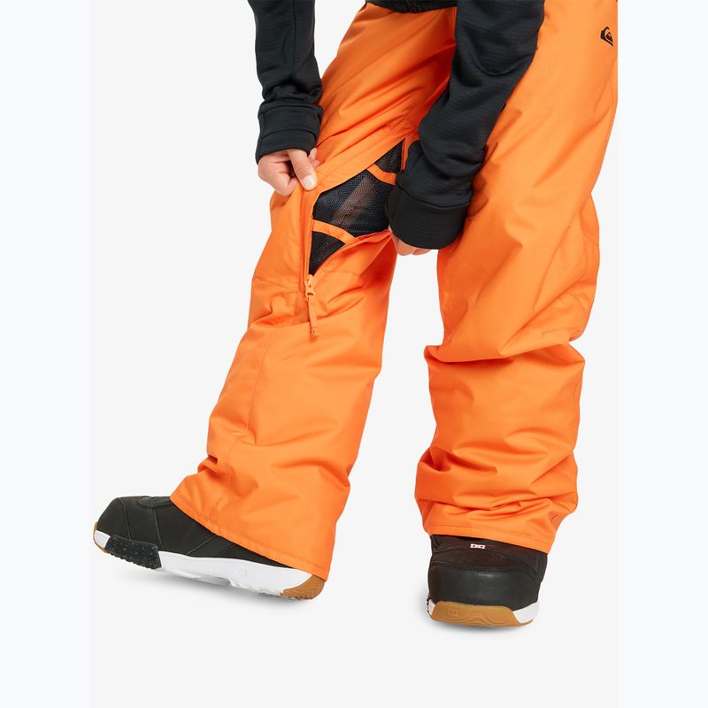 Children's snowboard trousers Quiksilver Estate orange peel 8