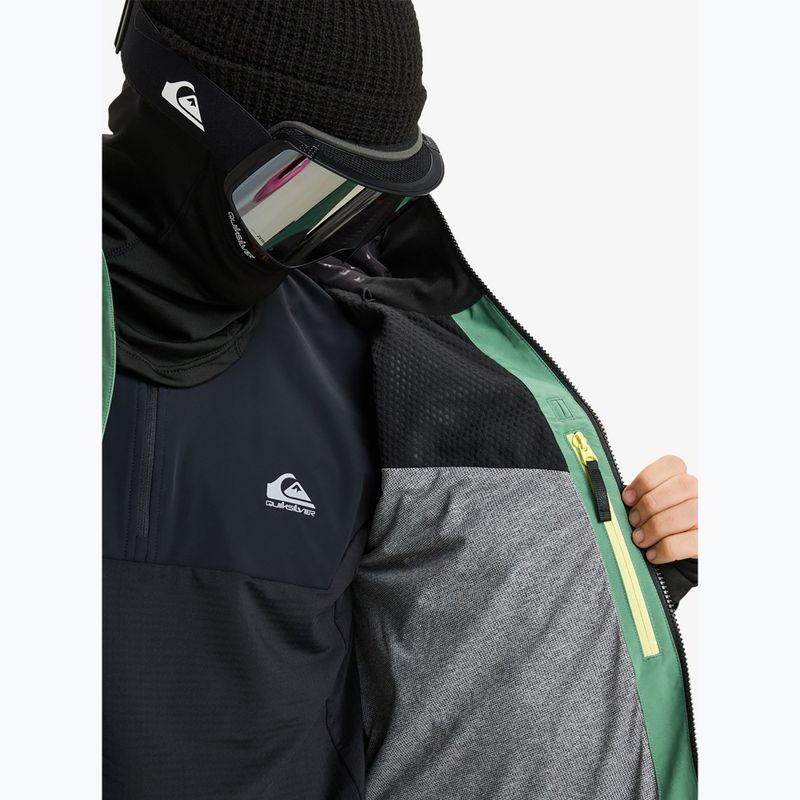 Children's snowboard jacket Quiksilver Forever Stretch GTX dark ivy 12