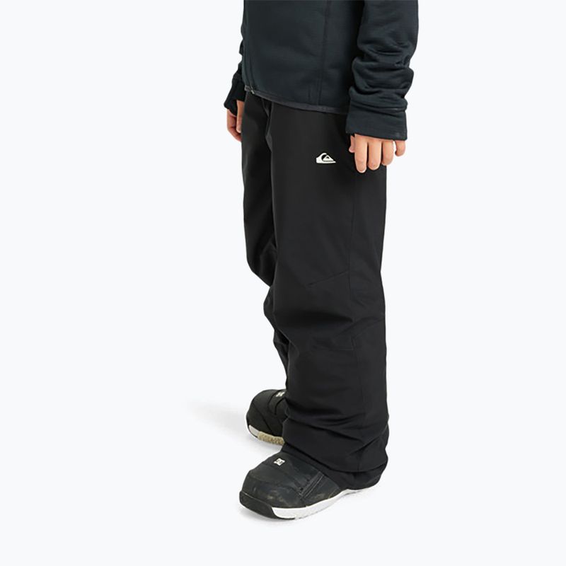 Children's snowboard trousers Quiksilver Estate true black 4