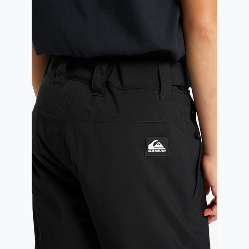 Children's snowboard trousers Quiksilver Estate true black 6