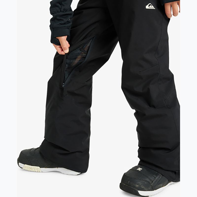 Children's snowboard trousers Quiksilver Estate true black 8