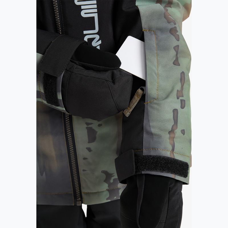 Children's snowboard jacket Quiksilver Side Hit Block bloomfade dark ivy 6