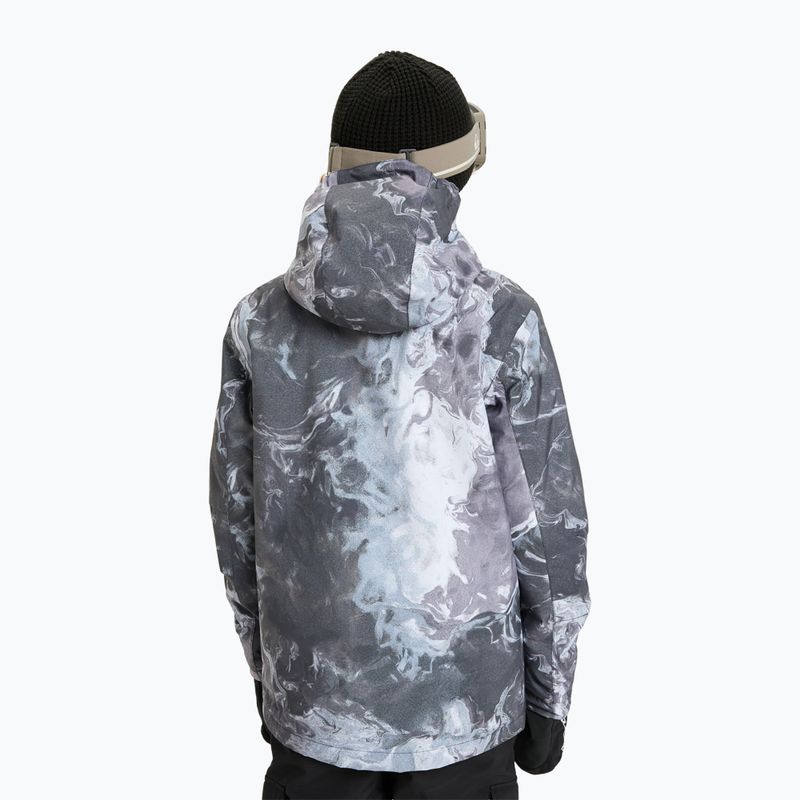Children's snowboard jacket Quiksilver Mission Printed thermostamp grayscale 3