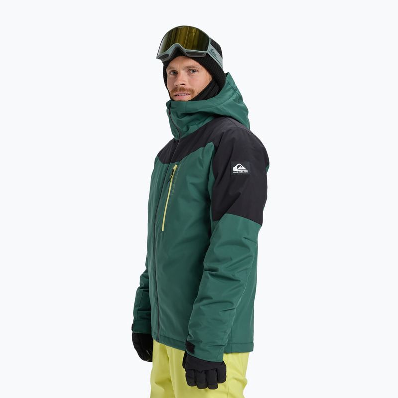 Men's snowboard jacket Quiksilver Titano trekking green 4