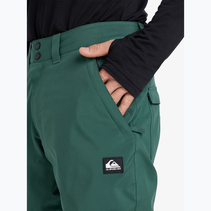 Children's snowboard trousers Quiksilver Estate trekking green 4
