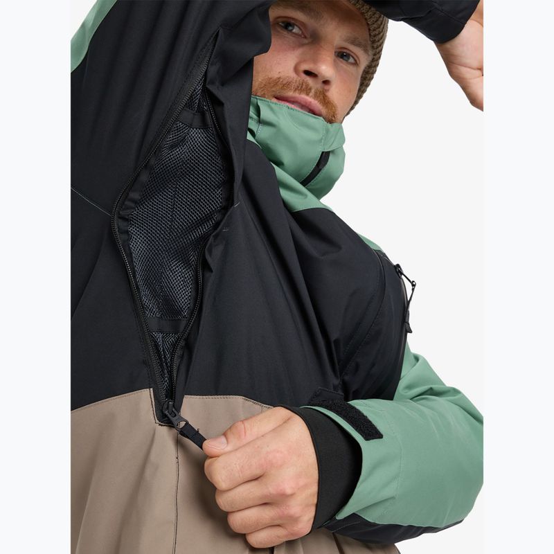 Men's snowboard jacket Quiksilver Sycamore Block 20K dark ivy 8