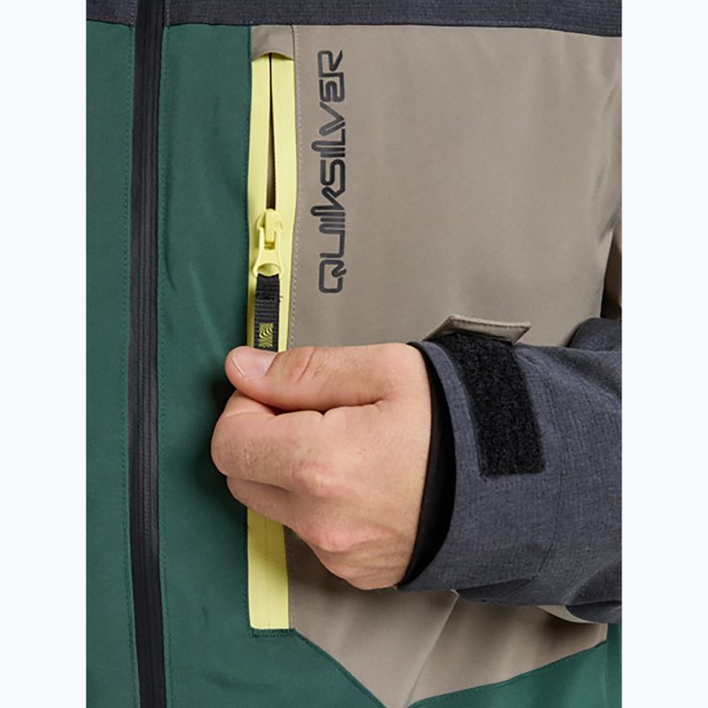 Men's snowboard jacket Quiksilver Dawson trekking green 8