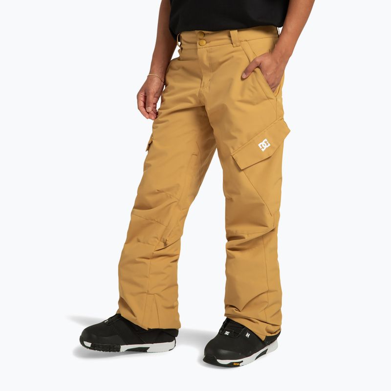 Children's snowboard trousers DC Nonchalant mustard gold 4