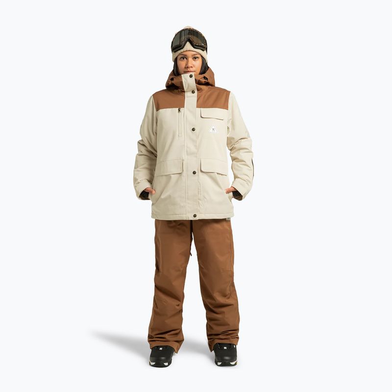 Women's snowboard jacket DC Liberate oatmeal 2