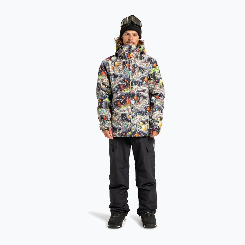 Men's snowboard jacket DC Basis Print outer world black 2
