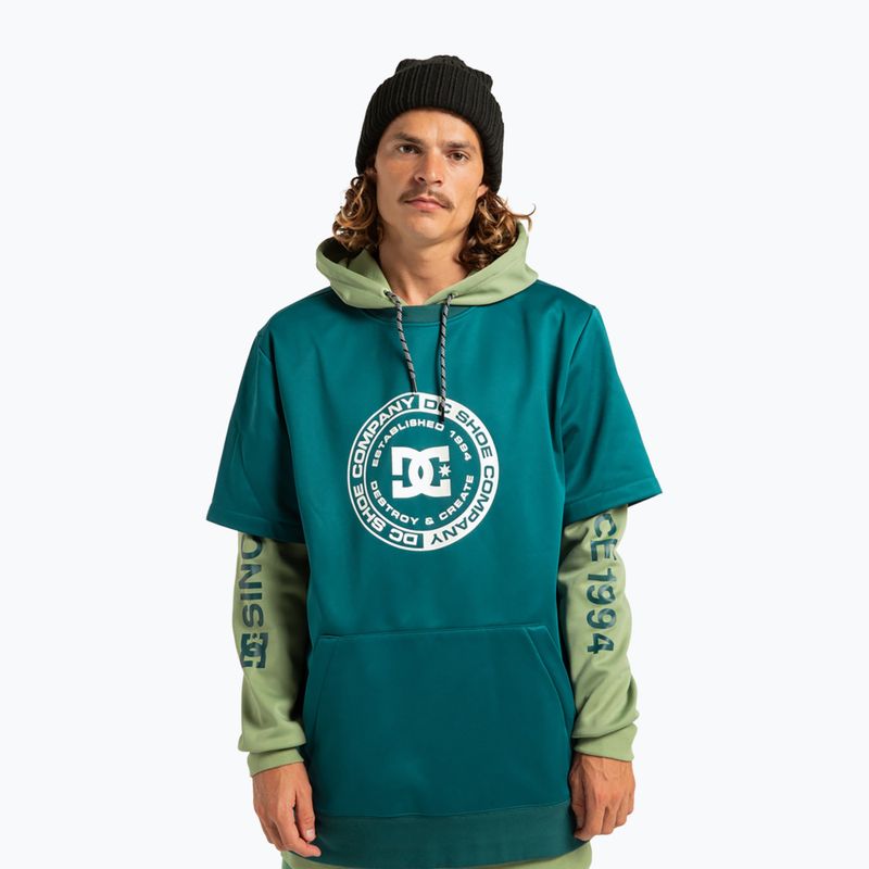 Men's snowboard sweatshirt DC Dryden deep teal