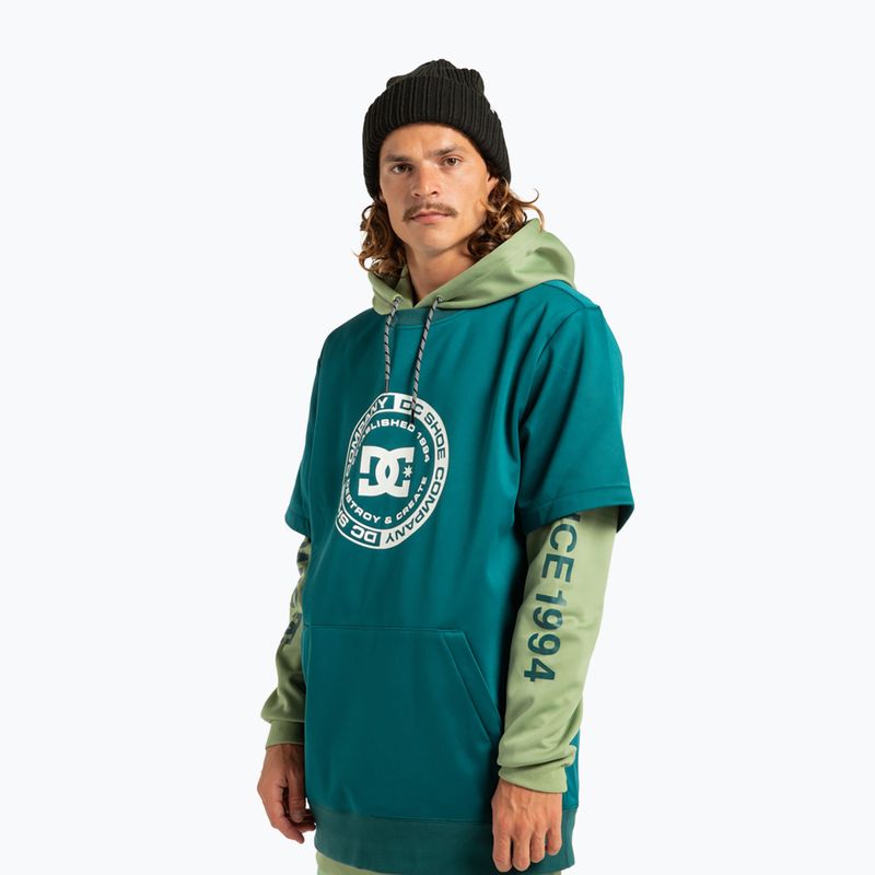 Men's snowboard sweatshirt DC Dryden deep teal 4