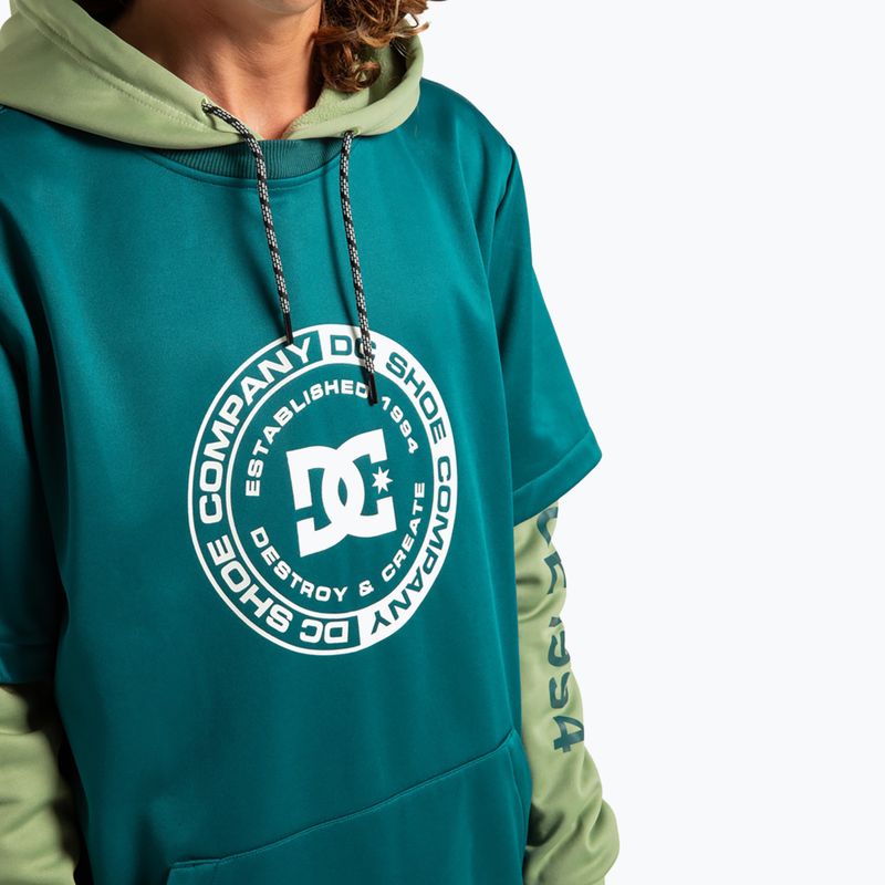 Men's snowboard sweatshirt DC Dryden deep teal 5