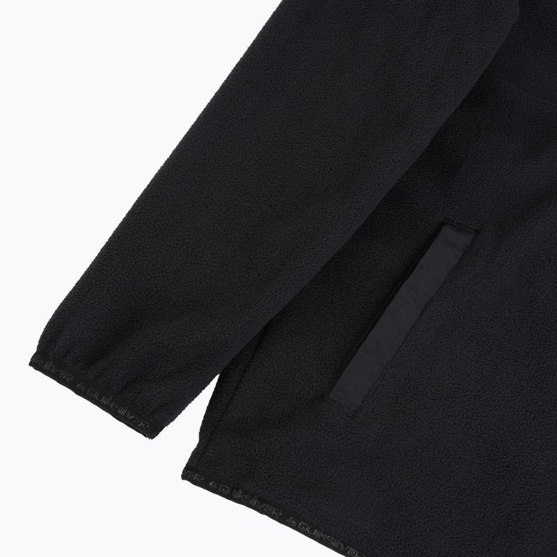Children's fleece sweatshirt Quiksilver No Destination Half Zip black 4