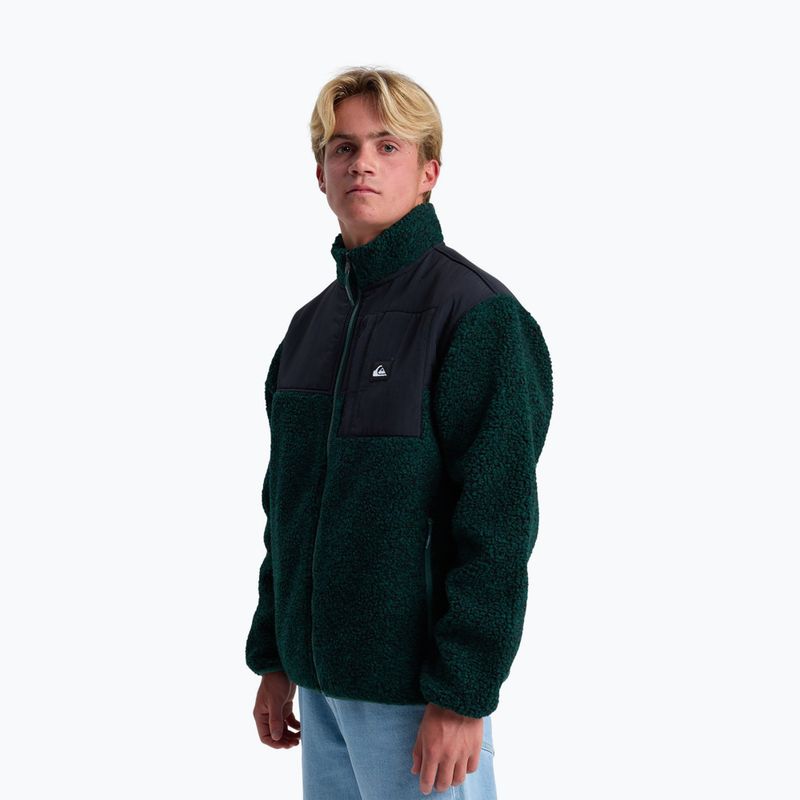 Men's fleece sweatshirt Quiksilver Sallow Water Full Zip indian ink heather 4