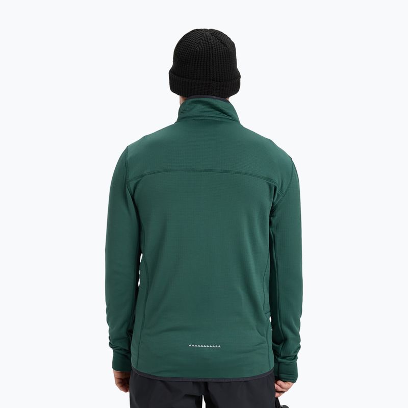 Men's snowboard sweatshirt Quiksilver Steep Point Full Zip Fleece trekking green 3
