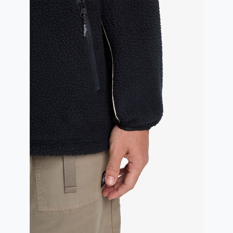 Men's snowboard sweatshirt Quiksilver Omni Sherpa Half Zip black 6