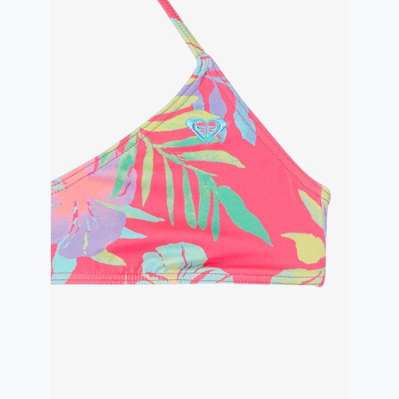 Children's two-piece swimsuit ROXY Aquarella Tri Bralette Set sangria sunset 3