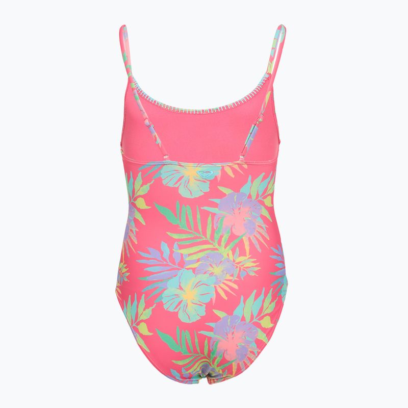 Children's one-piece swimsuit ROXY Aquarella sangria sunset aquarella rg 2