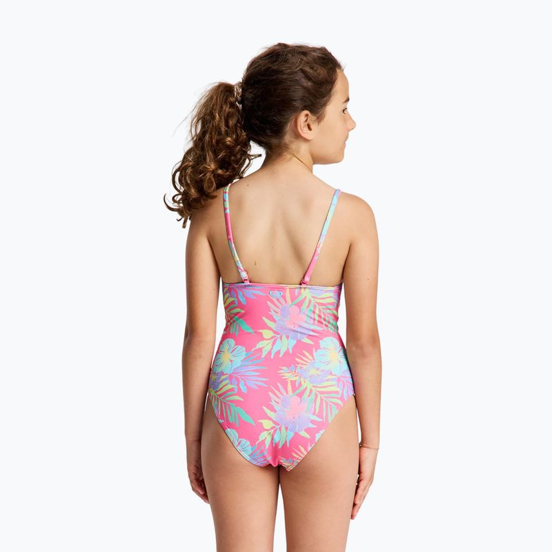Children's one-piece swimsuit ROXY Aquarella sangria sunset aquarella rg 2