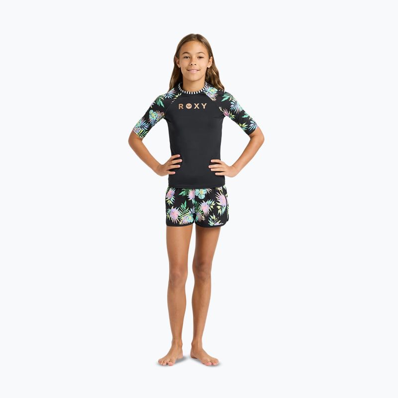 Children's swimming T-shirt ROXY Active RG Lycra XMGB anthracite aquarella active rg 2