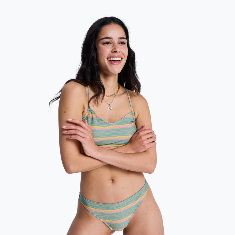 Swimsuit bottom ROXY Ocean Dreamer Cheeky oil green say it with stripes 4