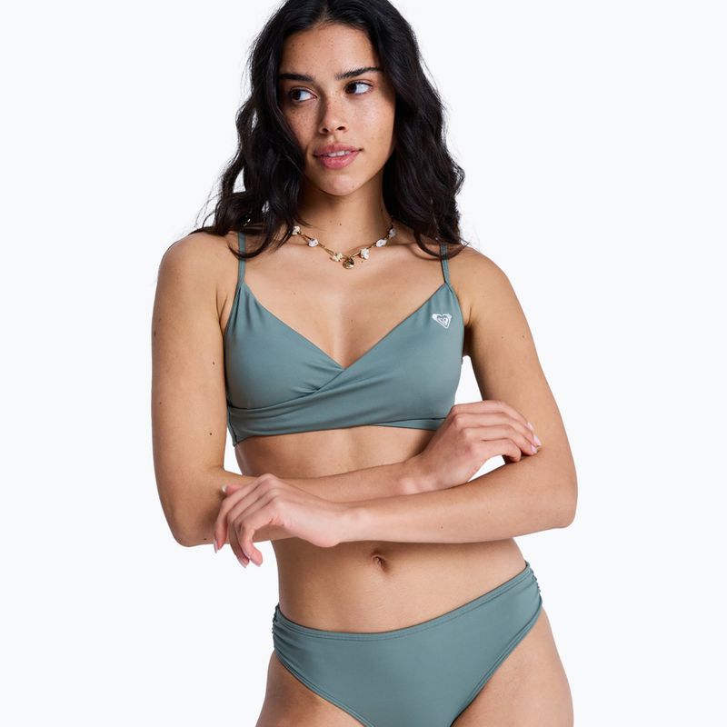 Swimsuit top ROXY Solid Essentials Wrap Bralette agave green 5