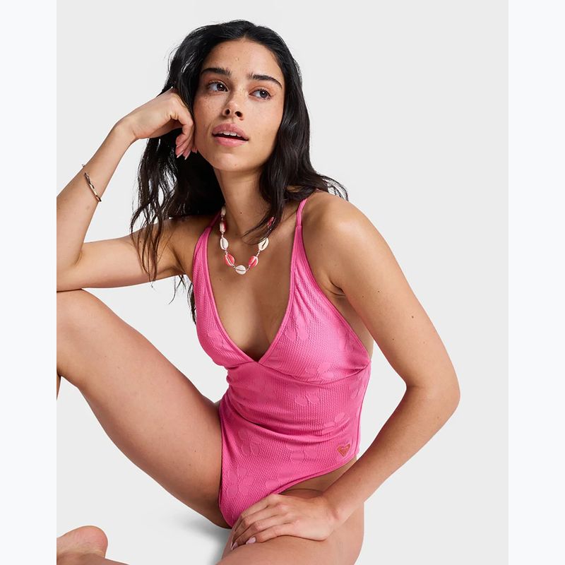 Women's one-piece swimsuit ROXY Paradise HI sangria sunset 8