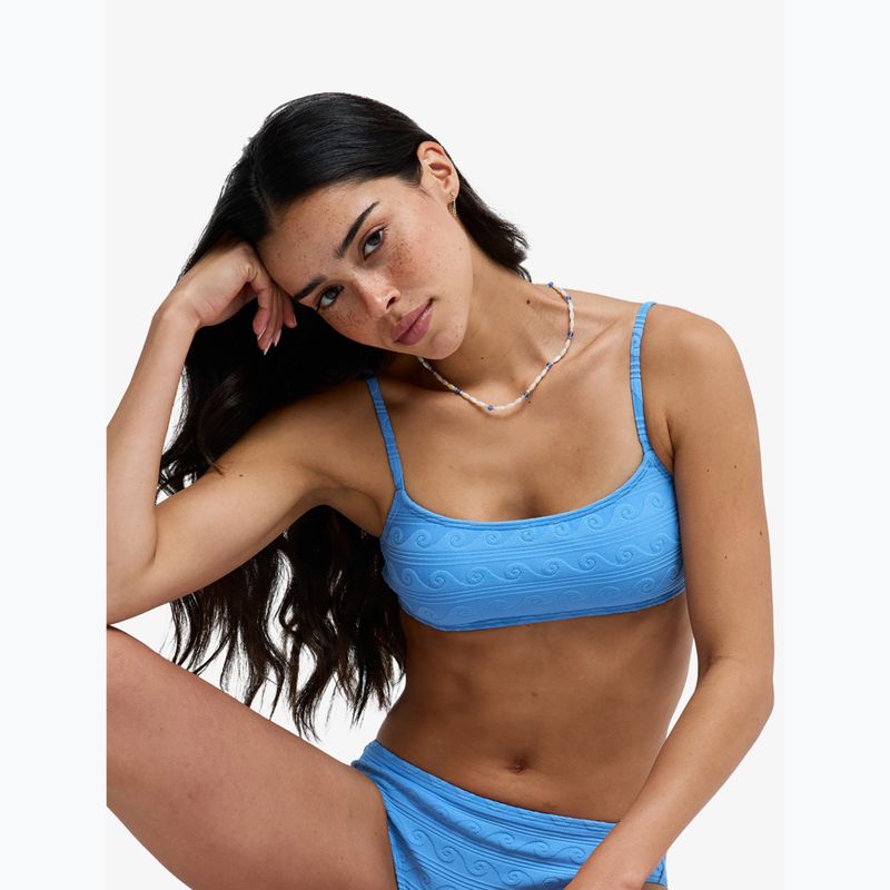 Swimsuit top ROXY Paradise Wave Bralette silver lake blue make a splash 6