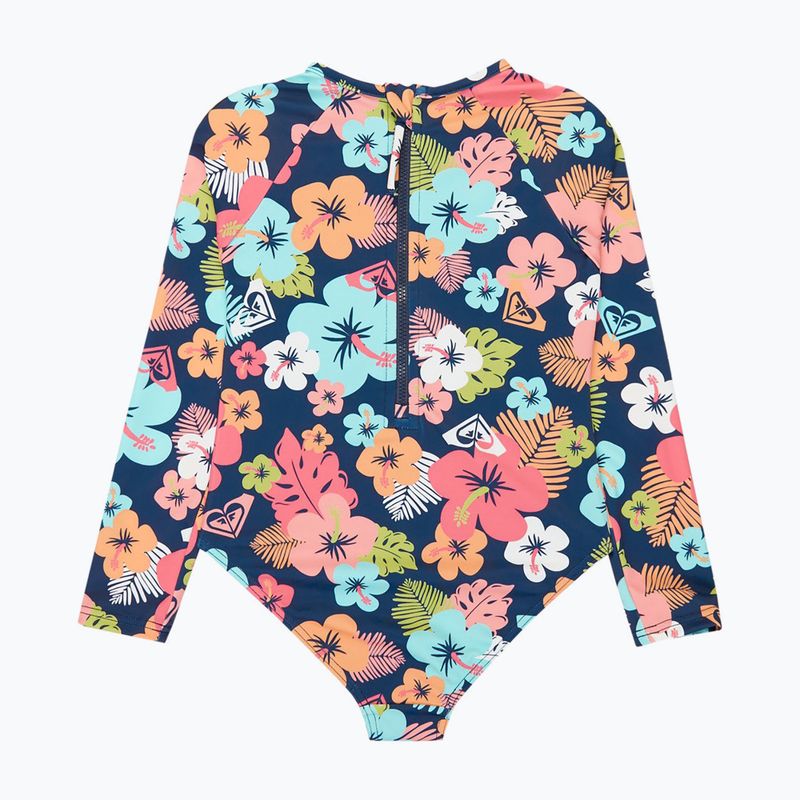 Children's one-piece swimsuit ROXY Morning Flower Onesie mood indigo morning flowers 2