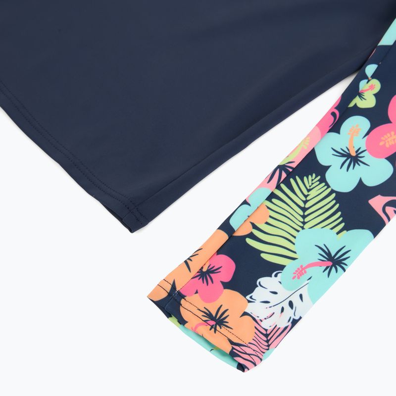 Longsleeve + bikini bottoms ROXY Morning Flower Lycra Set mood indigo morning flowers 6