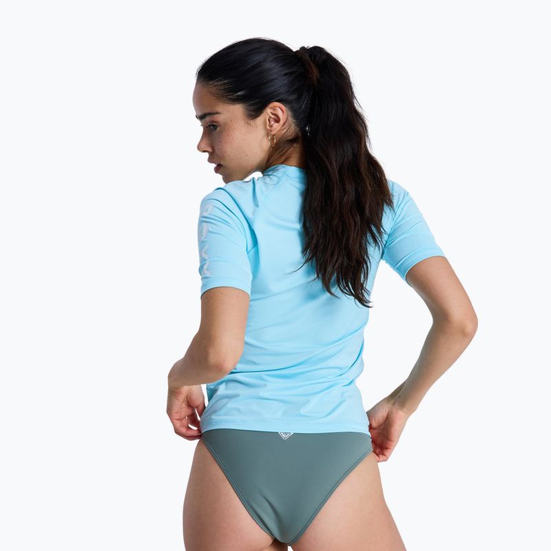 Women's swim T-shirt ROXY Whole Hearted tanager turquoise 3