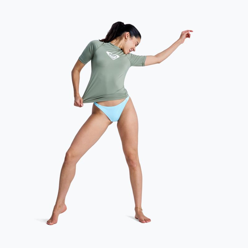 Women's swim T-shirt ROXY Whole Hearted oil green 2