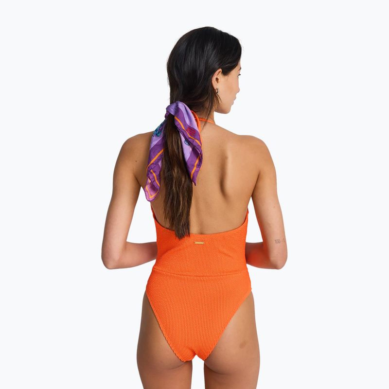 Women's one-piece swimsuit Billabong Summer High Salty One Piece fushion orange 3