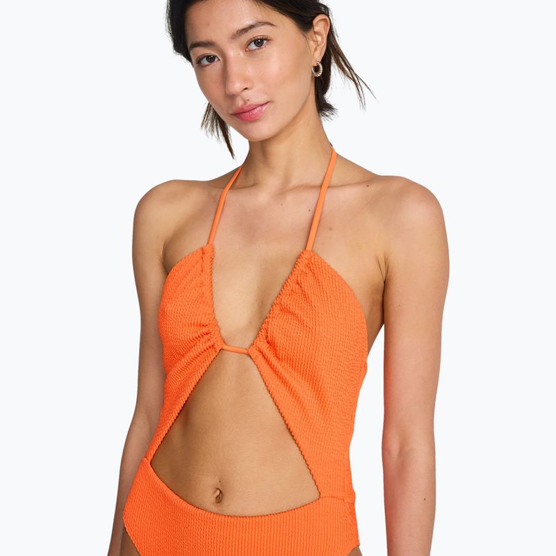 Women's one-piece swimsuit Billabong Summer High Salty One Piece fushion orange 5