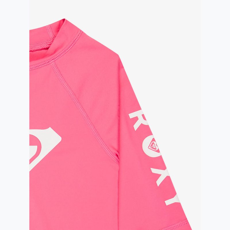 Children's swimming T-shirt ROXY Whole Hearted sangria sunset 3