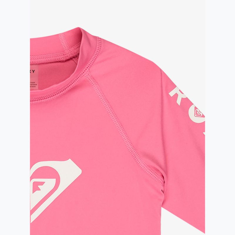 Children's swimming T-shirt ROXY Whole Hearted sangria sunset 3