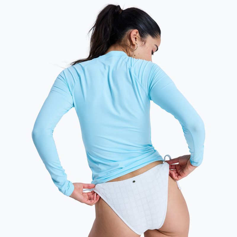 Women's swim longsleeve ROXY Whole Hearted tanager turquoise 3
