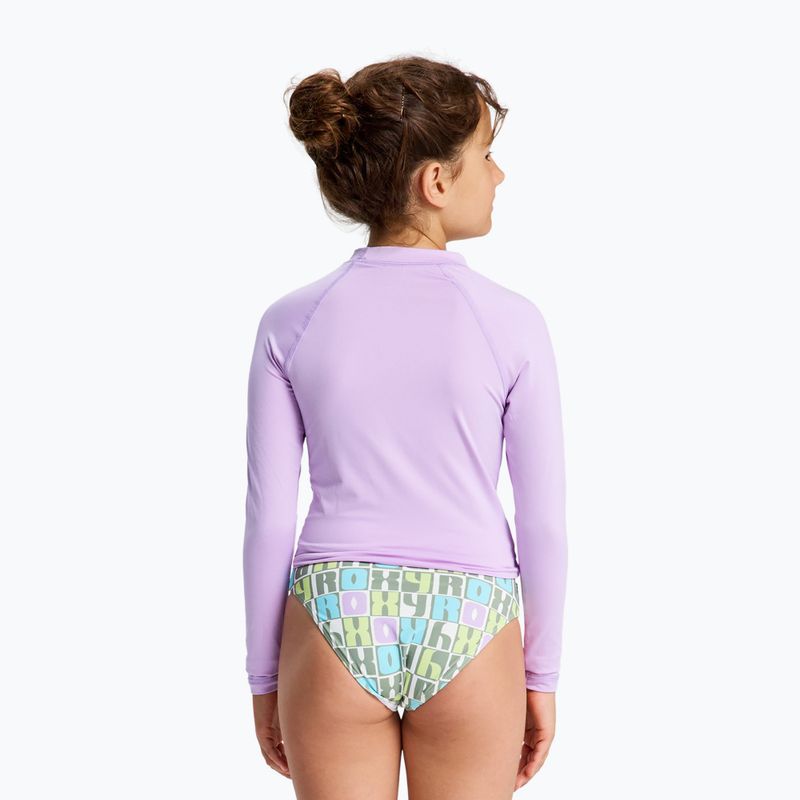 Children's swimming longsleeve ROXY Whole Hearted crocus petal 2